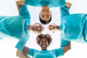 Team of volunteers working for Public Benefit
