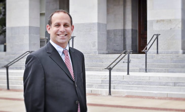 Michael Abrate In Front of Building